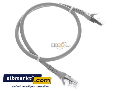 Ansicht oben links Metz Connect 1308450533-E Patchkabel S/FTP gr 0,5m Cat.6A 