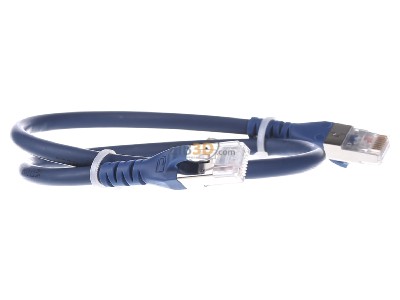 Ansicht links Metz 1308450544-E Patchkabel S/FTP bl 0,5m Cat.6A 