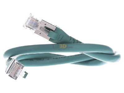 Frontansicht Metz 1308450555-E Patchkabel S/FTP gn 0,5m Cat.6A 