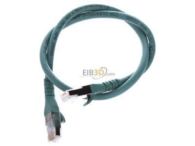 View up front Metz 1308450555-E RJ45 8(8) Patch cord 6A (IEC) 0,5m 
