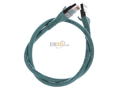 Ansicht oben hinten Metz 1308450555-E Patchkabel S/FTP gn 0,5m Cat.6A 