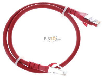 Ansicht oben links Metz 1308450566-E Patchkabel S/FTP rt 0,5m Cat.6A 