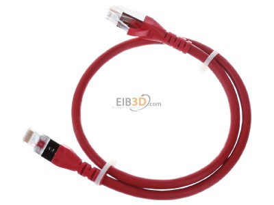 Ansicht oben rechts Metz 1308450566-E Patchkabel S/FTP rt 0,5m Cat.6A 