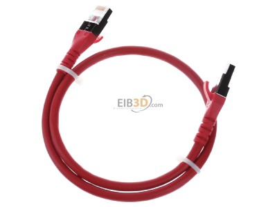 Ansicht oben hinten Metz 1308450566-E Patchkabel S/FTP rt 0,5m Cat.6A 
