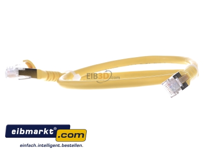 Front view Metz Connect 1308450577-E RJ45 8(8) Patch cord 6A (IEC) 0,5m
