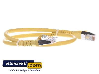 View on the left Metz Connect 1308450577-E RJ45 8(8) Patch cord 6A (IEC) 0,5m

