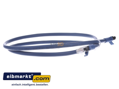 Ansicht links Metz Connect 1308451044-E Patchkabel AWG 26 1,0m Cat.6A blau 2xRJ45 