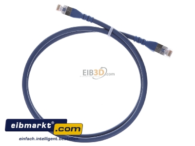 Top rear view Metz Connect 1308451044-E RJ45 8(8) Patch cord 1m
