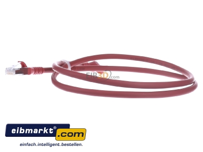 Ansicht rechts Metz Connect 1308451066-E Patchkabel AWG 26 1,0m Cat.6A rot 2xRJ45 