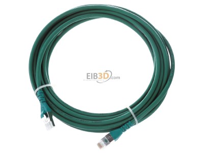Ansicht oben vorne Metz 1308455055-E Patchkabel S/FTP gn 5,0m Cat.6A 