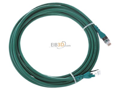 Ansicht oben links Metz 1308455055-E Patchkabel S/FTP gn 5,0m Cat.6A 
