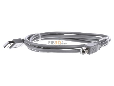 Frontansicht EFB-Elektronik K5255.1,8 USB-Anschlusskabel A auf B 1,8m gr USB2.0 