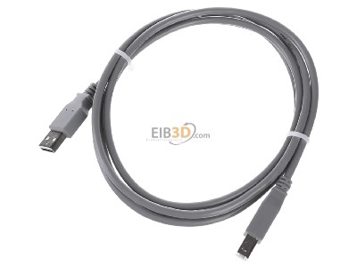 Ansicht oben vorne EFB-Elektronik K5255.1,8 USB-Anschlusskabel A auf B 1,8m gr USB2.0 