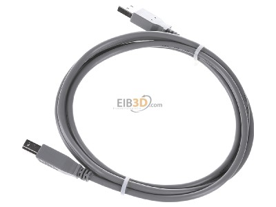 Ansicht oben rechts EFB-Elektronik K5255.1,8 USB-Anschlusskabel A auf B 1,8m gr USB2.0 