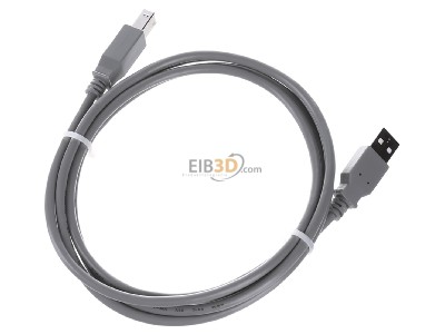 Ansicht oben hinten EFB-Elektronik K5255.1,8 USB-Anschlusskabel A auf B 1,8m gr USB2.0 