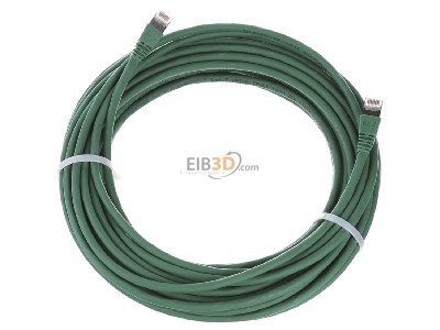 Top rear view Telegrtner L00006A0037 RJ45 8(8) Patch cord 6A (IEC) 15m 
