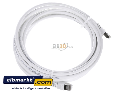 Ansicht oben links Telegrtner L00003A0085 Patchkbl. S/FTP 6A ws 5,0m 1x180Grd 