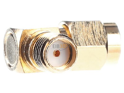 Ansicht links Telegrtner J01154A0021 SMA-Winkelkupplung 
