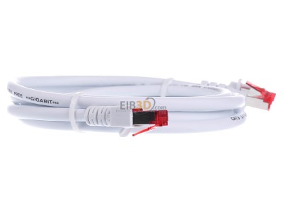 Ansicht links EFB-Elektronik EC6000 2m ws S/FTP Patchkabel Cat.6 2xRJ45 mit S/FTP 