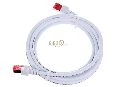 Ansicht oben rechts EFB-Elektronik EC6000 2m ws S/FTP Patchkabel Cat.6 2xRJ45 mit S/FTP 