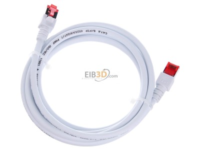 Ansicht oben hinten EFB-Elektronik EC6000 2m ws S/FTP Patchkabel Cat.6 2xRJ45 mit S/FTP 