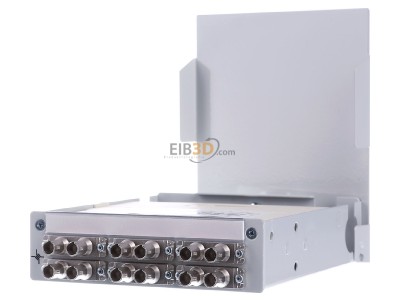 Front view Telegrtner H82050K0001 ST Patch panel fibre optic for 6 ports 
