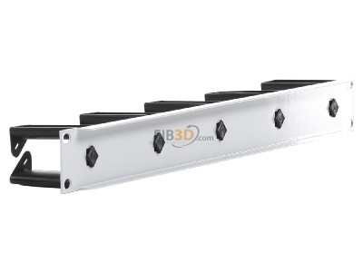 View on the right Telegrtner H02025A0343 19 inch 5-rail patch panel, 
