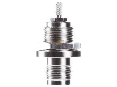 Frontansicht Telegrtner J01011A0058 TNC-Einbaubuchse 50Ohm lt/cr, lngsdicht,G7 