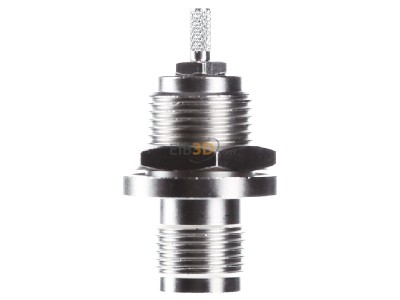Ansicht links Telegrtner J01011A0058 TNC-Einbaubuchse 50Ohm lt/cr, lngsdicht,G7 