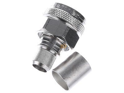 Top rear view Telegrtner J01020A0110 N plug connector 
