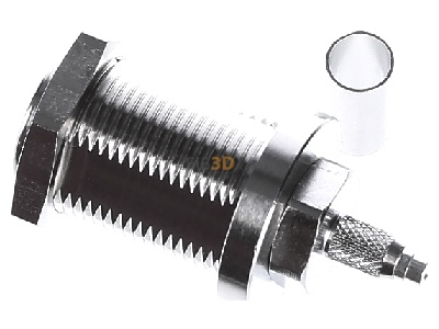 Ansicht oben links Telegrtner J01021H0089 N-Kabeleinbaubuchse cr TA G5(RG223/U),RG142B/U 