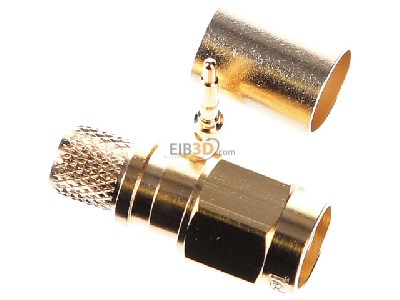 Ansicht oben links Telegrtner J01150A0611 SMA-Kabelstecker cr/cr AU G30 (1.5/3.8) 