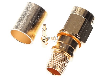 Ansicht oben hinten Telegrtner J01150A0611 SMA-Kabelstecker cr/cr AU G30 (1.5/3.8) 