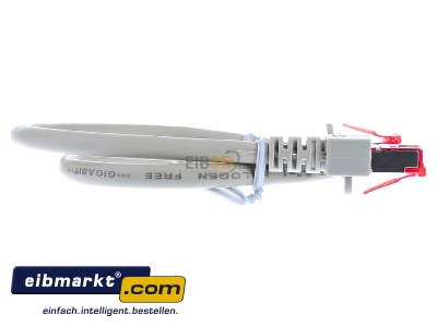 View on the left EFB-Elektronik EC6000 0,5m gr S/FTP RJ45 8(8) Patch cord Cat.6 0,5m 
