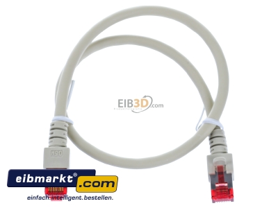 Ansicht oben vorne EFB-Elektronik EC6000 0,5m gr S/FTP Patchkabel Cat.6 2xRJ45 mit S/FTP 