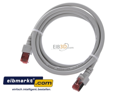View up front EFB-Elektronik EC6000 1,5m gr S/FTP RJ45 8(8) Patch cord Cat.6 1,5m 
