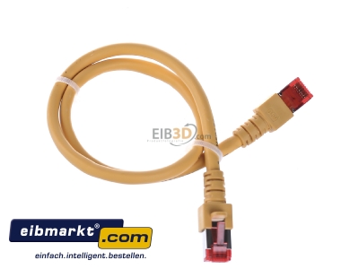 Ansicht oben links EFB-Elektronik EC6000 0,5m ge S/FTP Patchkabel Cat.6 2xRJ45 mit S/FTP 