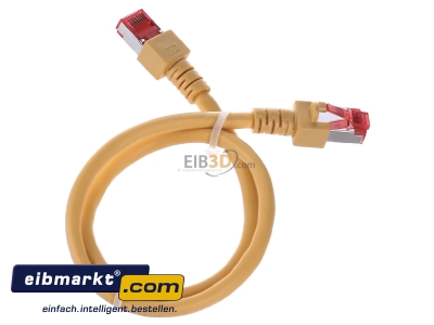 Ansicht oben hinten EFB-Elektronik EC6000 0,5m ge S/FTP Patchkabel Cat.6 2xRJ45 mit S/FTP 