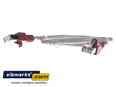 Frontansicht EFB-Elektronik K5450.0,5 Crossoverkabel Cat.5e 2xRJ45 SFTP 0,5m gr_gr