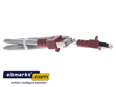 Ansicht links EFB-Elektronik K5450.0,5 Crossoverkabel Cat.5e 2xRJ45 SFTP 0,5m gr_gr