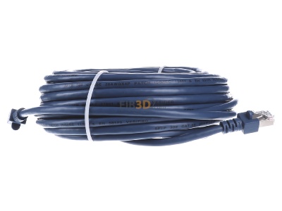 Front view EFB-Elektronik EC5000 15m bl SF/UTP RJ45 8(8) Patch cord Cat.5E 15m 
