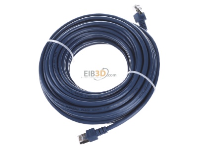 Ansicht oben links EFB-Elektronik EC5000 15m bl SF/UTP Patchkabel Cat.5e 2xRJ45 mit SF/UTP 