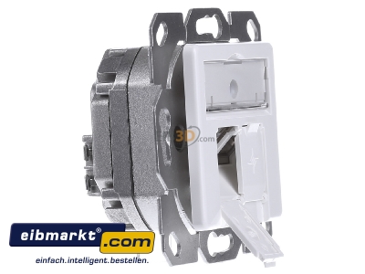 View on the left Telegrtner J00020A0393 RJ45 8(8) Data outlet 6A (TIA) white
