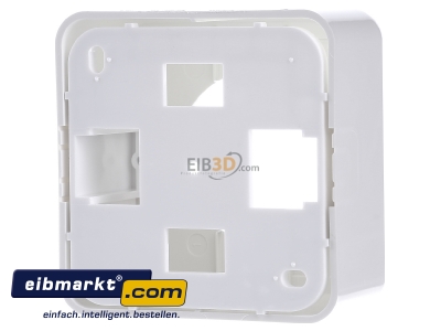 Back view Telegrtner H02000C0027 Surface mounted housing 1-gang white 
