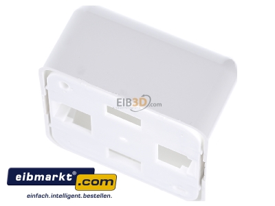 Top rear view Telegrtner H02000C0027 Surface mounted housing 1-gang white 
