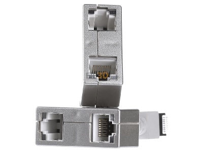 Front view Metz Connect 130548-02-E Set Cable sharing adapter RJ45 8(8) 
