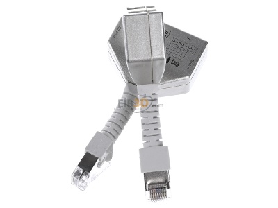 Top rear view Metz Connect 130548-02-E Set Cable sharing adapter RJ45 8(8) 
