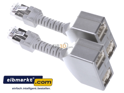 View top left Metz Connect 130548-03-E Set Cable sharing adapter RJ45 8(8) - 
