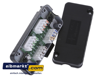 Ansicht oben links Telegrtner J00060A0069 Verbindungsmodul VM8-8Cat.7A(1000MHz) 