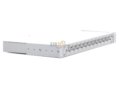 View on the left Telegrtner H02030A0001 ST Patch panel fibre optic for 24 ports 
